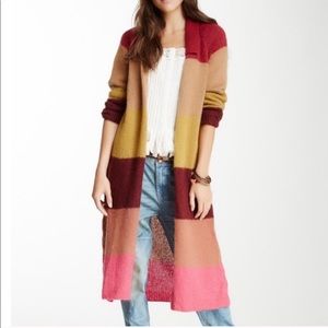 Free People Over The Rainbow Long Cardigan
